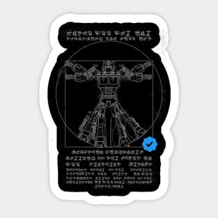 Vitruvian Prime twitter verified Sticker